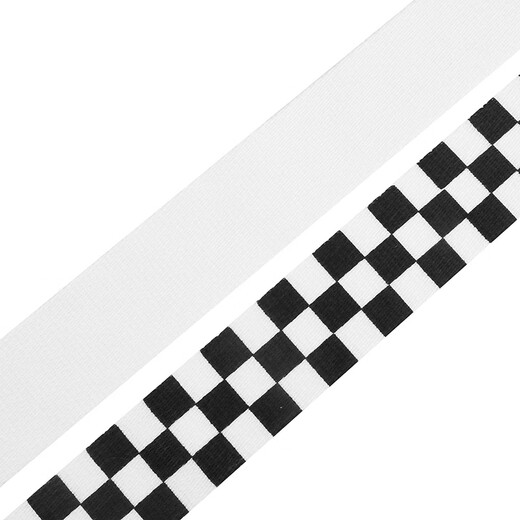 Vans offizielle Herrengürtel (1473 mm*38 mm) Schwarz -Weiß -karierte gleichmäßige Größe