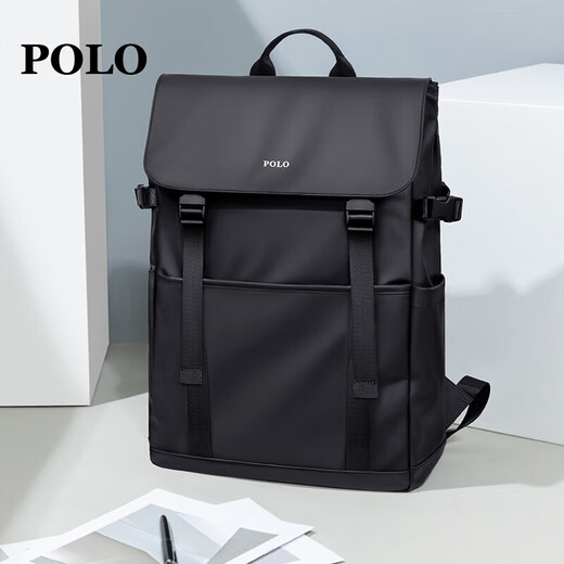 POLO backpack men's travel backpack men's 15.6/16-inch computer bag business trip flip bag lightweight school bag