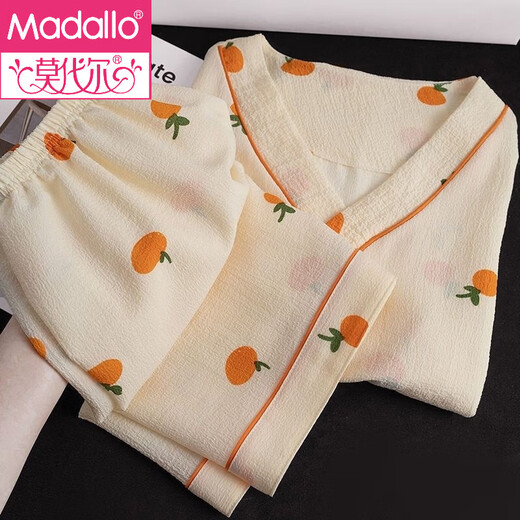 Pijama modal para mujeres en burbujas de verano algodón de manga corta estilo delgado estilo dulce y lindo ropa de verano ropa de dos piezas 1105# vye en V pink pai star l 100-115jin [Jin iguala 0.5 kg]