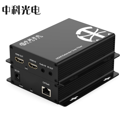 Zhongke Optoelectronics HDMI extender 200 meters network cable to HDMI converter network transmission HDMI network extender network port video signal transmitter HDMI + loop out + audio ZK-HWRA pair