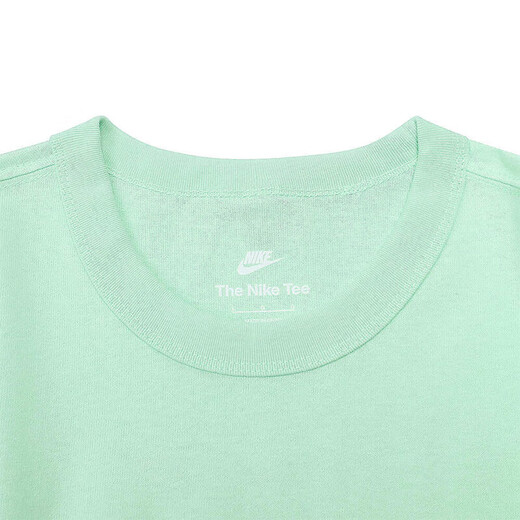Nike kurzärmeligte T-Shirt Herren Sommer New Sportswear Modetrend gedruckt runden Hals halbärmeliges Hemd Casual Top HF6172-376/Green Cotton M.