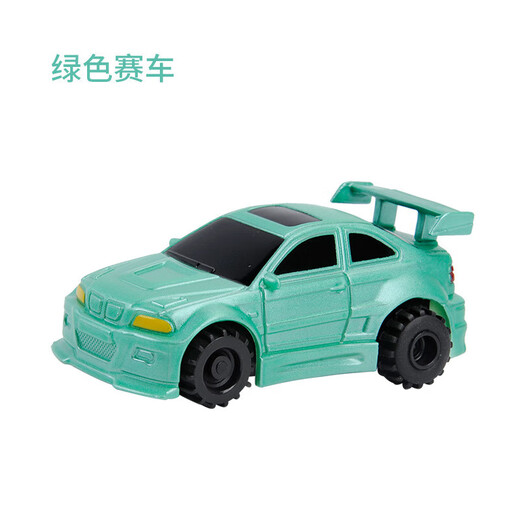 跟笔车划线画线儿童玩具男孩轨道车小火车汽车跟屁虫坦 玩具+电池 红色小火车