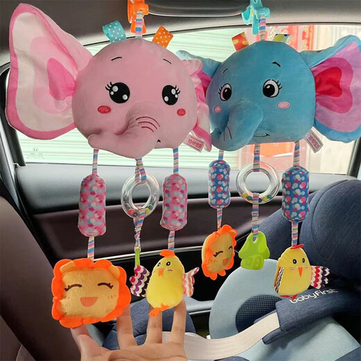 Bourne Baby Kinderwagen Spielzeug Anhänger Baby Bett Bell am Krankenbett Roll -Auto -Sicherheitssitz Komfort Spielzeug Push Auto Anhänger Löwe Große Wind Chime Wind Chime Stil Stil