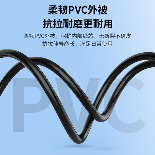 Akihabara (CHOSEAL) AV-Audio- und Video-Verbindungskabel, drei Paare von drei Lotuskopfkabeln, rotes, weißes und gelbes AV-Adapterkabel, rotes, weißes und gelbes TV-Set-Top-Box-Kabel 1,5 Meter QS0101T1D5