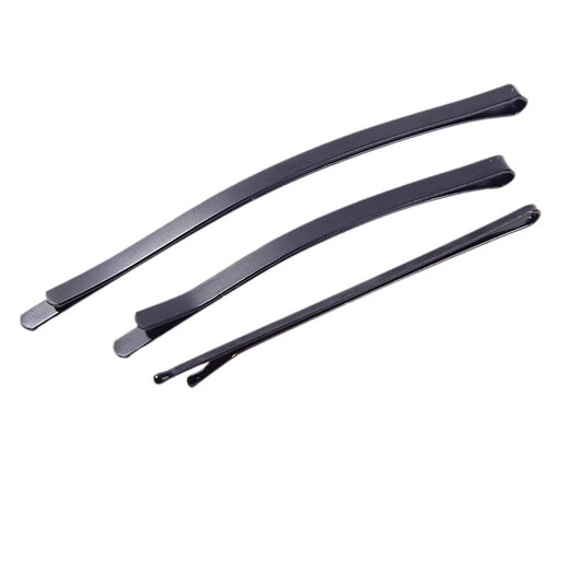 BARY REEF black one-word clip curved broken hair clip plate hair clip thickened bangs clip black curved clip forehead large hairpin for women widened and thickened curved one-word 6 cm small size 12