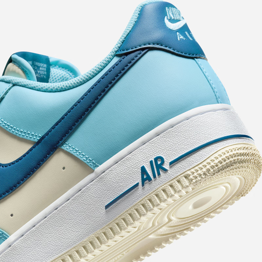 耐克（NIKE）AIR FORCE 1男子空军一号运动鞋夏季新款胶底HF4837 407水瓶蓝/庭蓝/椰奶色/白 38.5