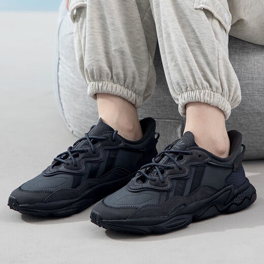 ADIDAS Clover Shoes Women's Shoes Men's Shoes 2025 Spring New informal Breathable Dad Shoes amortiguando y cálidos zapatos deportivos Gy9926/cuero Upper/gris oscuro/trébol de tres hojas 36