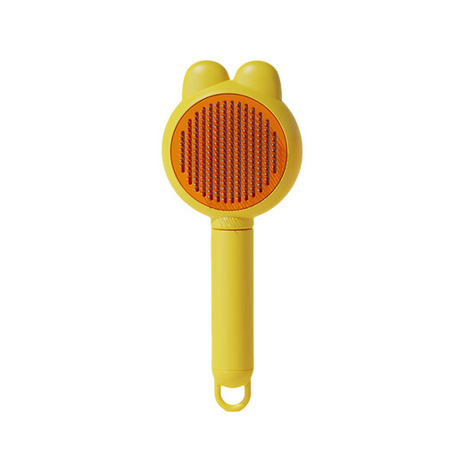 Bangbo cat comb comb brush to remove floating hair, comb dog hair, cat hair cleaning artifact, hair remover, dog comb, pet supplies, pet comb, lemon yellow