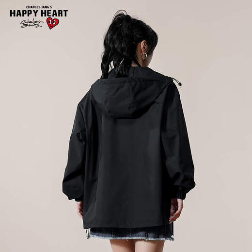 Charles Heart Velvet Jacket for Men and Women Couples Same Style Solid Color Trendy Workwear Jacket Autumn and Winter Youth Hooded Windproof Charge Top