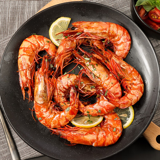 Jingdong Supermarket directly sourced black tiger shrimp from overseas, net weight 2Jin Jin is equal to 0.5kg, 31-40 pieces/box, single frozen, prawn barbecue hot pot ingredients