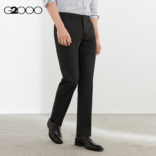 G20002025 Spring and Summer Shopping Mall same antistatic machine washable and easy to care for crisp formal suits Black 31
