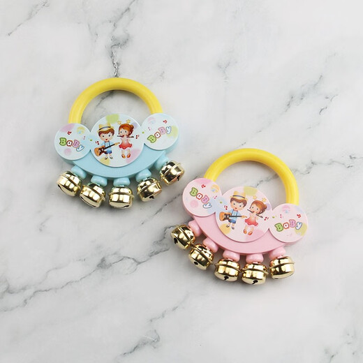 Hochet à main jouet bébé 0 à 3 mois hochet 6 nouveau-né marteau de sable entraînement à la préhension hochet à main 2 ans hochet chat ensemble de 6 pièces doigt de sucre main double rond couleur chat