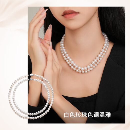 Zhou Taisheng pearl necklace retro freshwater pearls for girlfriend and mother birthday gift