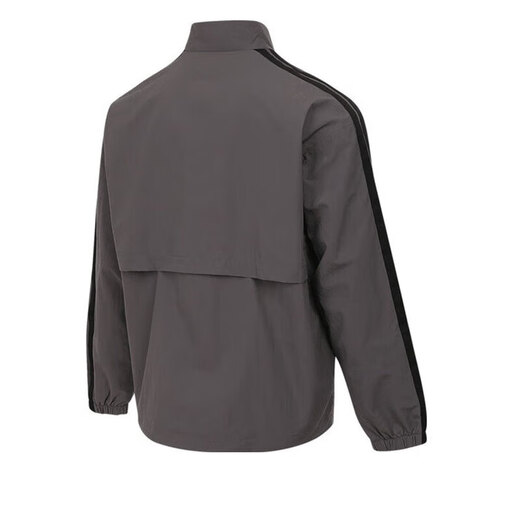 
Adidas men's jacket 2025 spring new training fitness comfortable standing collar windproof sports casual jacket jacket KC3893 rock layer gray 2XL
