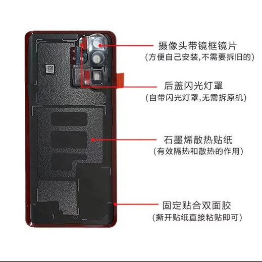 I is suitable for Huawei P30 glass back cover, original P30pro mobile phone, original rear screen, disassembly, rear shell, battery cover, back panel, P30Pro sky realm + frame, sent to work