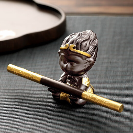 Shangyanfang Black Myth Wukong Ornament Tea Pet Purple Clay Kung Fu Tea Set Accessories Pu'er Tea Knife Tea Needle Tea Table Fine Ornaments
