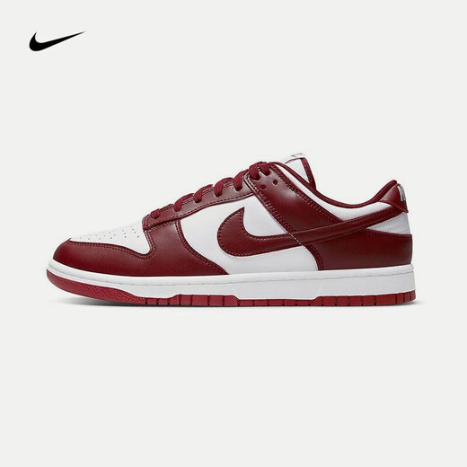 Nike (Nike) Dunk Low Retro Herren White Grey Sneakers Retro-Schuhe DD1391-601 Team Red 41