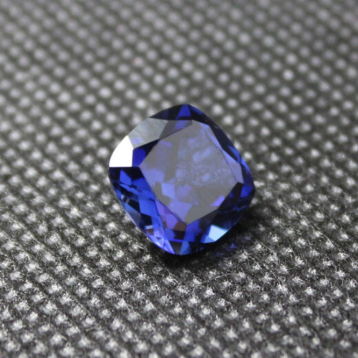DRJEFUN flawless pure heart of the ocean tanzanite full blue tanzanite sapphire fat square loose stone ring square (5X5mm)