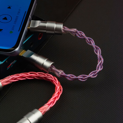 Yangshi dual Type-C decoding cable, single crystal copper silver-plated OTG, oxygen-free copper silver-plating, player, decoding amp, small tail audio connection cable, Violet OTG decoding cable C-C