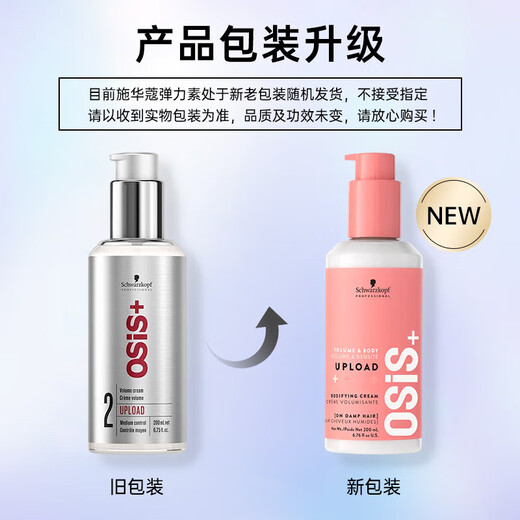 Schwarzkopf elastin imported from Germany, random volumizing cream for women, moisturizing curls, styling care, fluffy base essence, moisturizing care, elastin 200ml