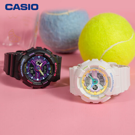 Casio (CASIO) watch female BABY-G Harajuku sports electronic student Japanese and Korean watch gift for girlfriend BA-110XTM-7A