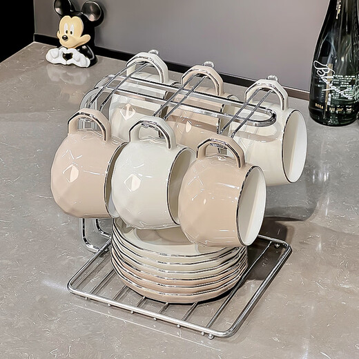 Xibaisheng tea set complete set for moving to new home, wedding gift, high-end practical tea set set, home living room, hospitality teapot, tea cup, high-end tea set gift box 1252 16 pieces