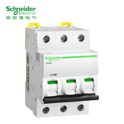 Schneider air switch A9 series IC65N small circuit breaker 3P three-phase electric three-pole D type 25A air open main switch A9F19325