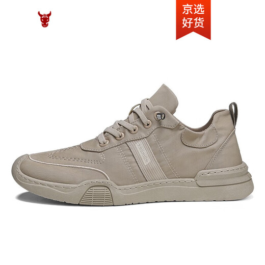 Califbull Men's Chaussures Nouvelles chaussures de chaussures décontractées polyvalentes Spring Top Top Ice Toivas Chaussures Chaussures respirantes non glissantes Men Khaki 42