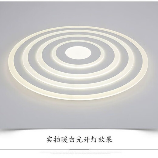 永智超薄吸顶灯主卧新款圆形大客厅灯大气高端大厅灯高亮LED卧室天花 白光(单色) 直径100cm
