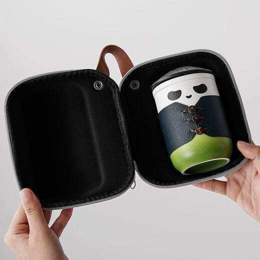 Heart Yuli Panda Tea Cup Tea Water Separation Souvenir Gift Boy Birthday Gift Men’s Souvenir for Father and Teacher