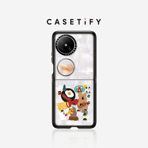 
CASETIFY Happy Camping Suitable for HUAWEI Huawei Pocket 2 Mobile Phone Case Pocket 2 Mobile Phone Case Huawei Folding Screen Mobile Phone Case + Pearl Style Strap Huawei Pocket 2