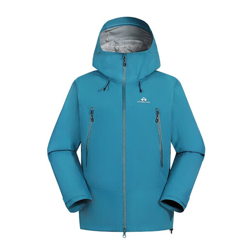 Trailblazer Lin Gengxin's same style Kitty Eagle Jacket Men's Toray Hard Shell Mountaineering Suit Outdoor Windproof Waterproof Warm Jacket Turquoise Blue SF/Lifetime Warranty S