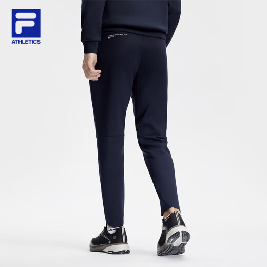 FILA official men's knitted trousers 2024 spring basic simple fitness sports pants