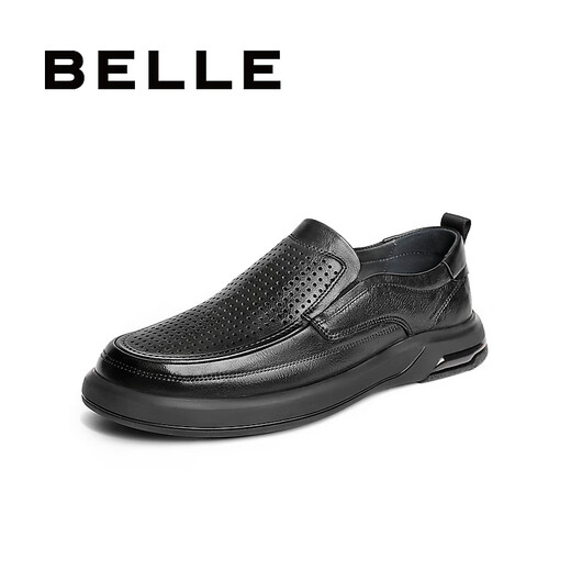 Belle Day Gift One-Play Casual Leather Shouse Мужская обувь для ботинки для ботинки Foot Business A1518bm4 Пресесала черно-пропущенная 38 (240 мм)