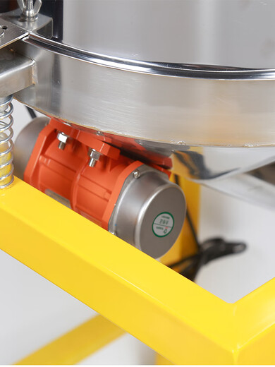 Lianeng Mehl-Vibrationssieb aus Edelstahl, kleines Pulver-Vibrationssieb, vollelektrische automatische Pulver-Siebmaschine, quadratische Lebensmittel-Siebmaschine