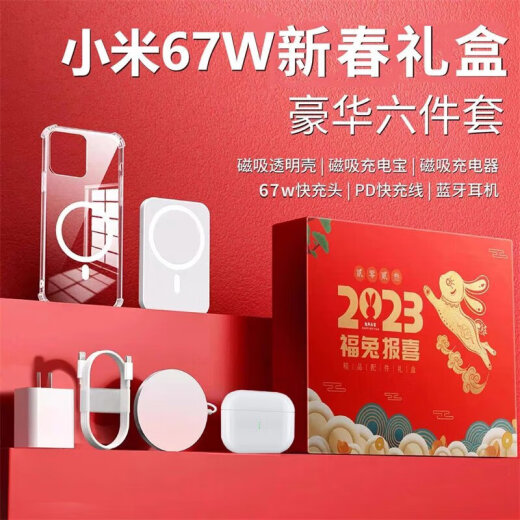 LEI FANGXIN (Leifangxin) Ensemble de six pièces HuaqiangBei Convient pour IQOO12PRO Banque d'alimentation sans fil absorbée magnétiquement IQOO12PRO 1098 CHARGEUR SECTIONNEL SET BOX-CONSEIL Personnalités 67W Fast-6-Piece Set IQOO12PRO