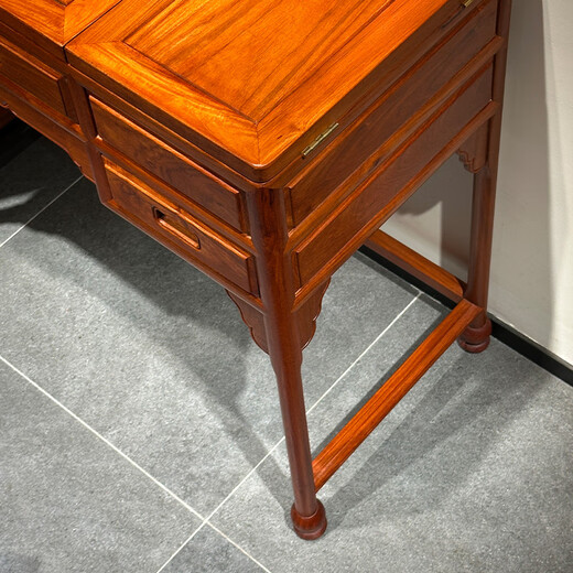 Tiger Master mahogany furniture Burmese rosewood (scientific name: Macrocarpus rosewood) solid wood dressing table folding dressing table with dressing mirror room dressing table with stools dressing table with stools