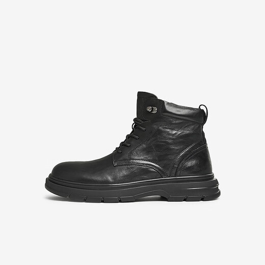 TATA) 2024 Winter Shopping Mall same fashion casual Martin boots for men's new TFN01DD4 Black (Free) 41
