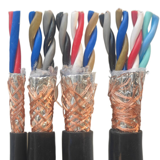 Luse Jiangnan Cable RVSP copper core twisted pair shielded wire 0.51.5 square 485 communication line sensor signal cable RVSP (twisted pair shielded wire) 485 communication line 4 core 2.5 square millimeters