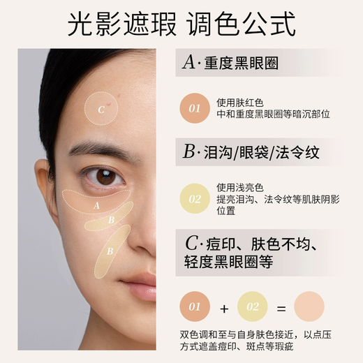 Mao Geping high-gloss concealer covers tear troughs and dark circles, contours and brightens makeup gift box birthday gift for girlfriend