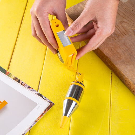 Deli magnetic line drop hammer magnetic vertical hammer decoration pendant automatic line take-up 6 meters DL22