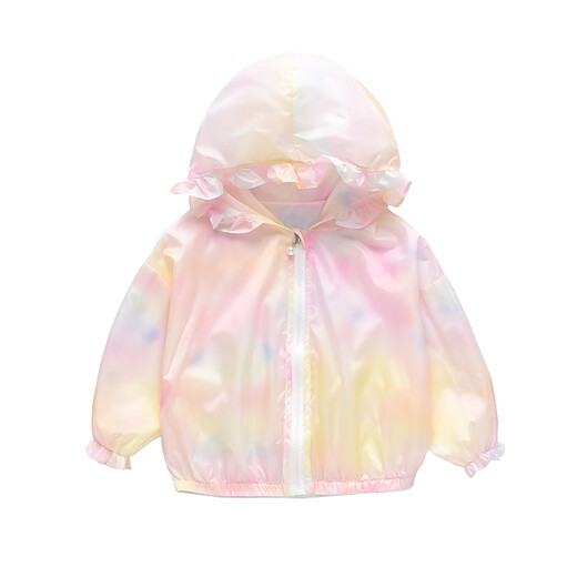 G.DUCKKIDS little yellow duck children's clothing children's sun protection clothing summer new girls' sun protection clothing thin breathable baby girl skin clothing pink 90 size 1~2 years old 80-90cm