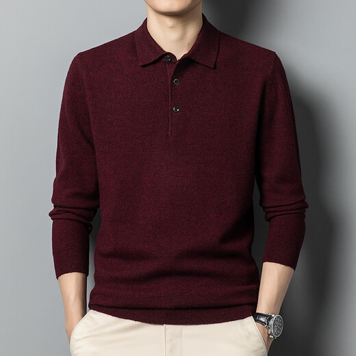 Yiliten Cardigan Herren 2024 Frühling und Herbst New Pure Woll Pullover Fashion Revers für Männer YTMFQ9855 Delan L.