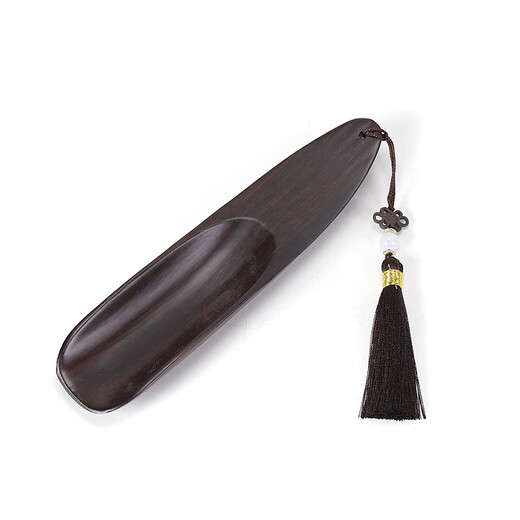 Chaxiaowei walnut tea spoon single tea shovel tea special spoon Japanese household high-end large wooden tea spoon walnut tea spoon (crescent)