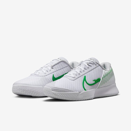 NIKE耐克男子网球鞋男鞋Vapor Pro 2耐磨减震网球运动鞋 硬地球场 法网款【白/绿黄】DR6191-102 42 (265mm)