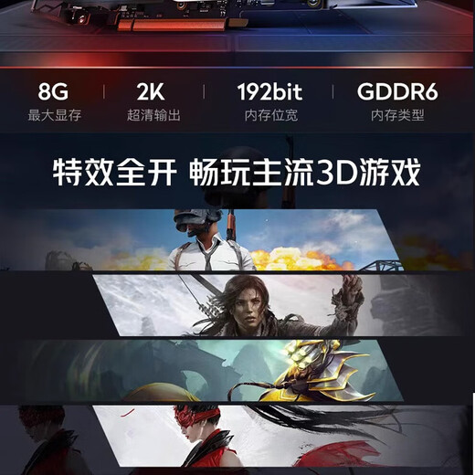 Mikuten Intel Core i7-litro RTX4060 Tarjeta gráfica independiente 64G Memoria Desktop Computadora Host Black Myth Black Wukong 3A Office Designer Rendering Computer Standard + Pantniple Set siete: 12100F/512G Oficina/Liga de Legends de Legends