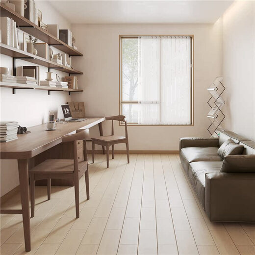 Pifeng all-solid wood double desk bookshelf integrated workbench computer desk long table student home study desk four-color desktop optional - supports customization (package included)