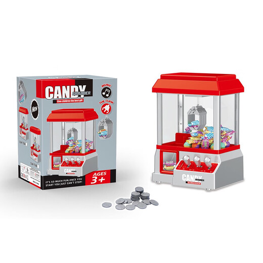Machine électrique mini-griffes à télécommande 756 Machine de saisie d'objet pour enfants Clip de poupée saisir la machine à griffe de monnaie à balles, 3 pack de batterie n ° 1 en métal nu, poupée ne pas inclure