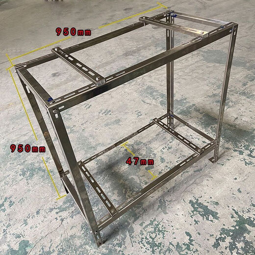 Vinoa air conditioner outdoor machine bracket thickened and adjustable 1 HP 15 HP 2 HP 3 HP universal 304 stainless steel outdoor machine frame 1-2 HP 2.0 thick galvanized double-layer frame