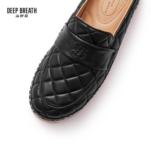 
DEEP BREATH Deep Breath Women's Shoes Casual Commuter Versatile Muller Slippers Fisherman's Shoes Women's AX11154 Black 39